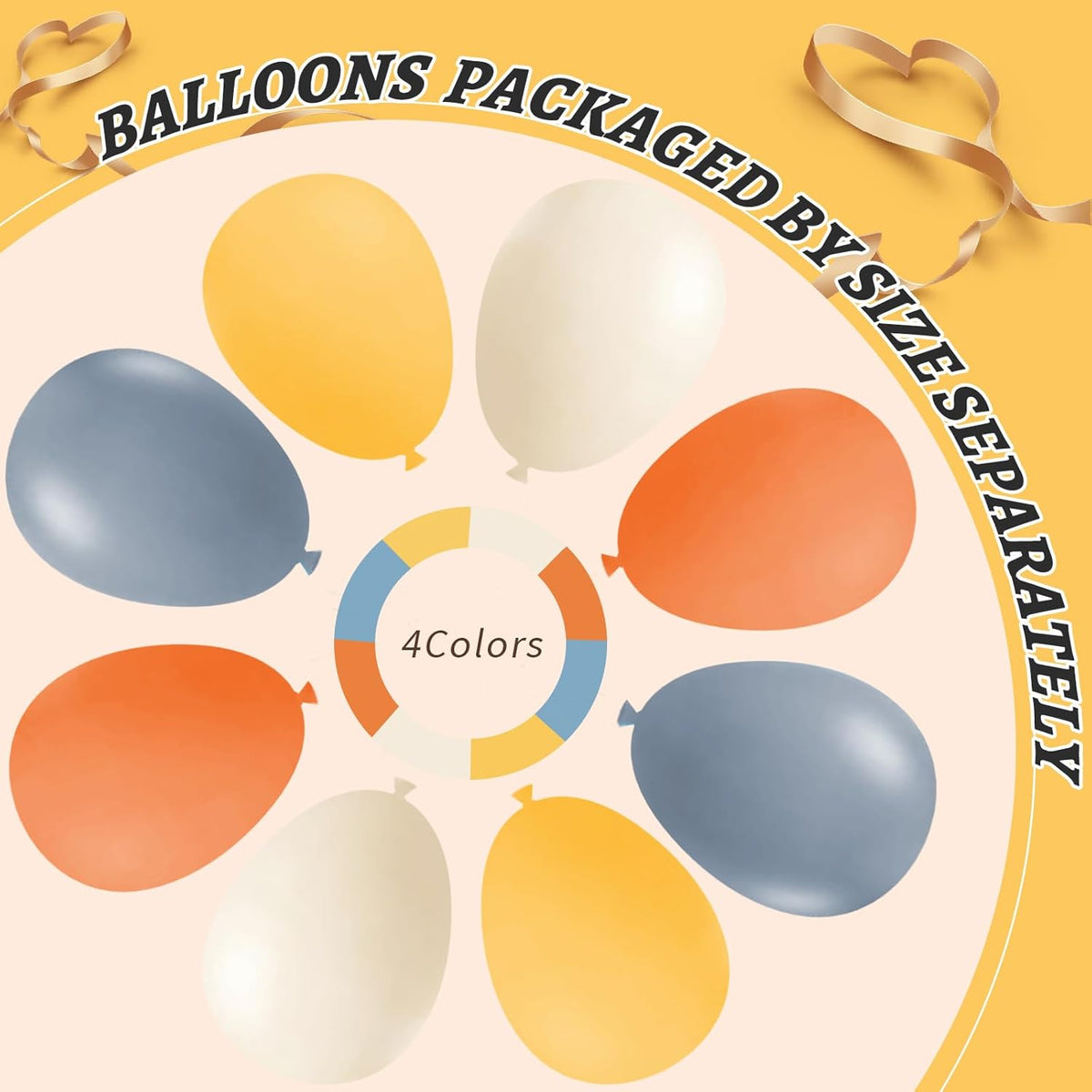 Here Comes the Sun Balloon Garland Arch Kit,412pcs Different Sizes 18 12 10 5 Inch Here Comes the