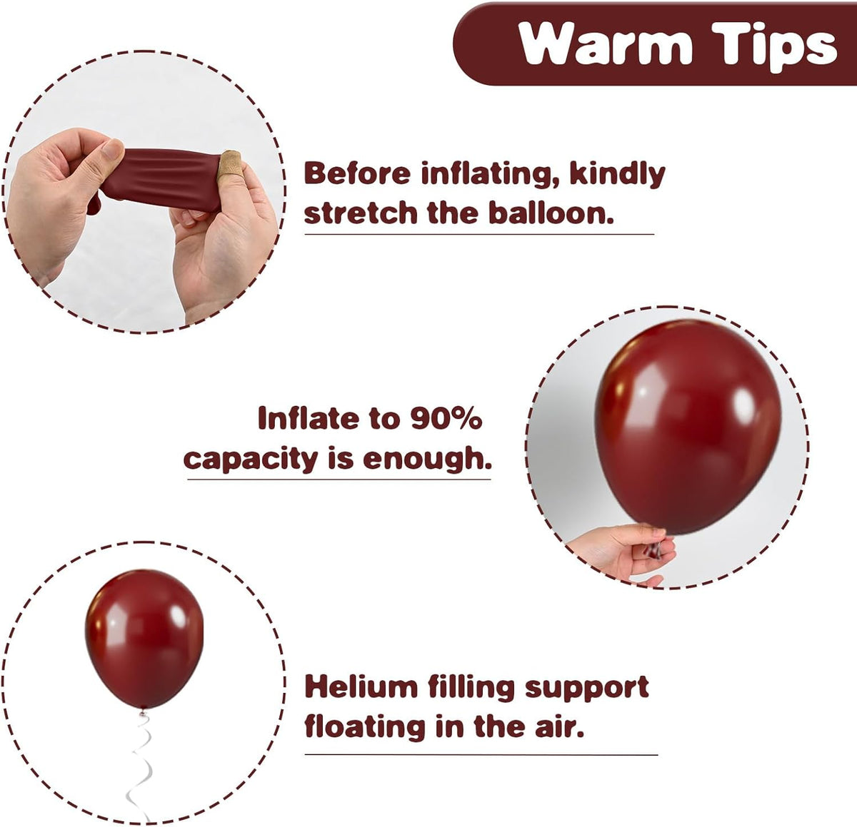 Red and Gold Balloons, 12 Inch Burgundy Gold Balloons, Maroon Balloons, Metallic Gold Dark Red