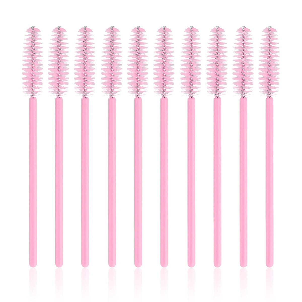 G2PLUS 100PCS Disposable Eyelash Brushes, Adjustable Mascara Wands Makeup Applicator, Lash Spoolies