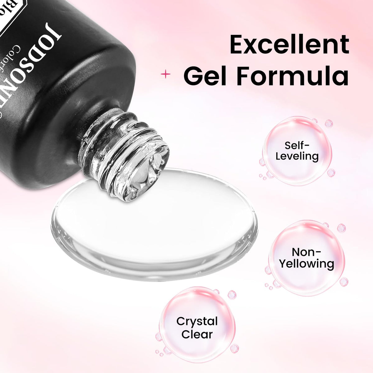 JODSONE Blooming Clear Gel Nail Polish, 15ml for Spreading & Watercolor Effects, Floral Nail Art