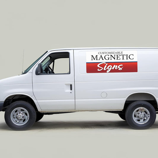 2 Pack (20in x 30in) Large Custom Car Magnets for Businesses –Full Color Large Magnetic Signs for
