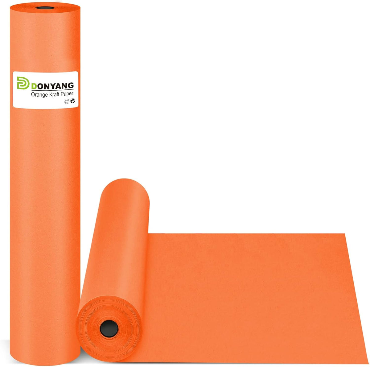 Orange Halloween Wrapping Paper 15"x450", Solid Color Orange Red Construction Bulletin Board Art