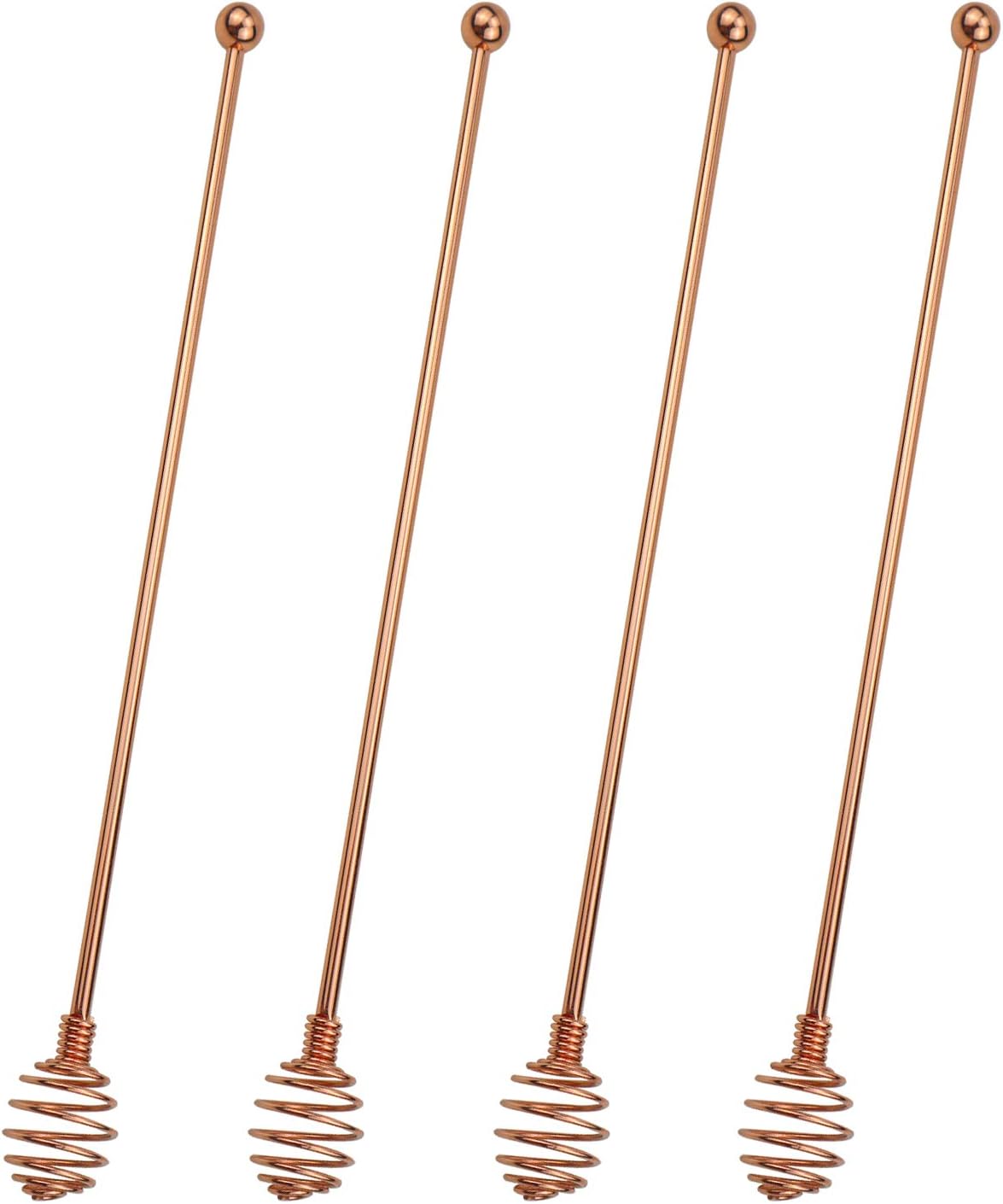 Specialty Spoons,BURLIHOME Stainless Steel Swizzle Sticks Mixing Spoon Spherical Stir Sticks For