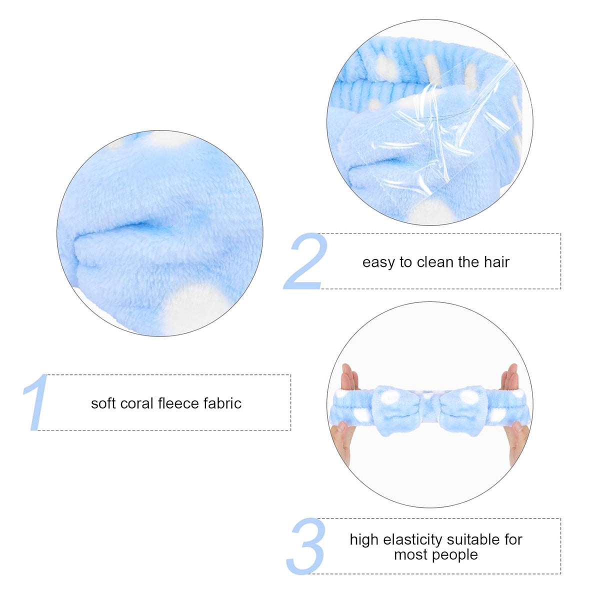 Semato Bachelorette Party Favor Set Bride & Bridesmaid Spa Headband for Women Gifts Party Supplies