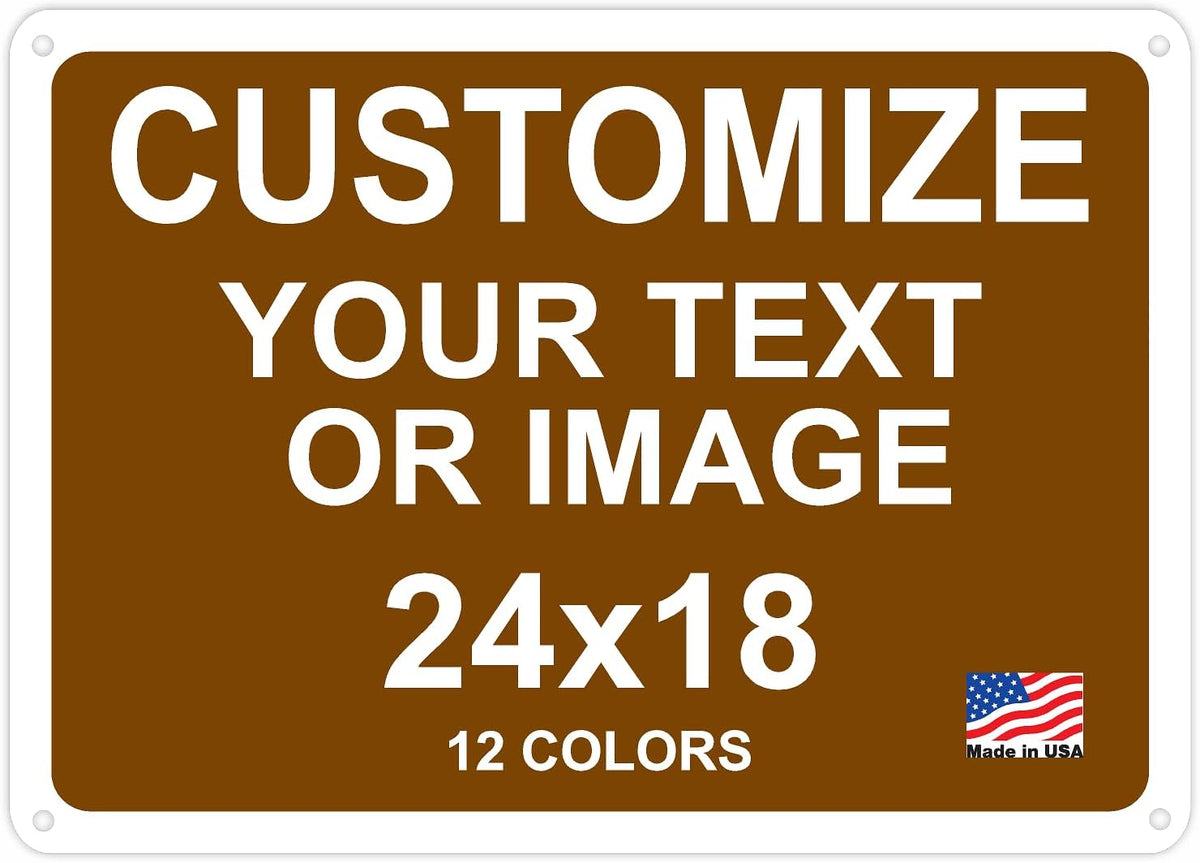 Custom Signs Outdoor Metal for Home Office Business, Personalized, Door, Porch, Delivery, Man Cave