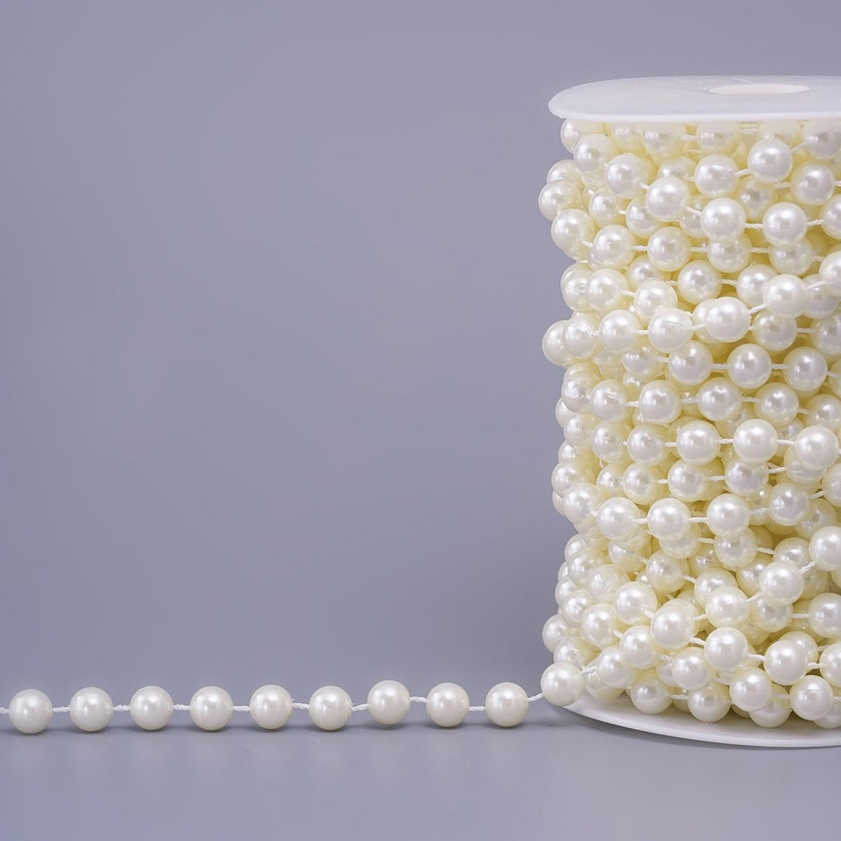 20 Yards/59 Feet Pearl Garland Craft String Pearls, Faux Pearl for Wedding Party Decoration