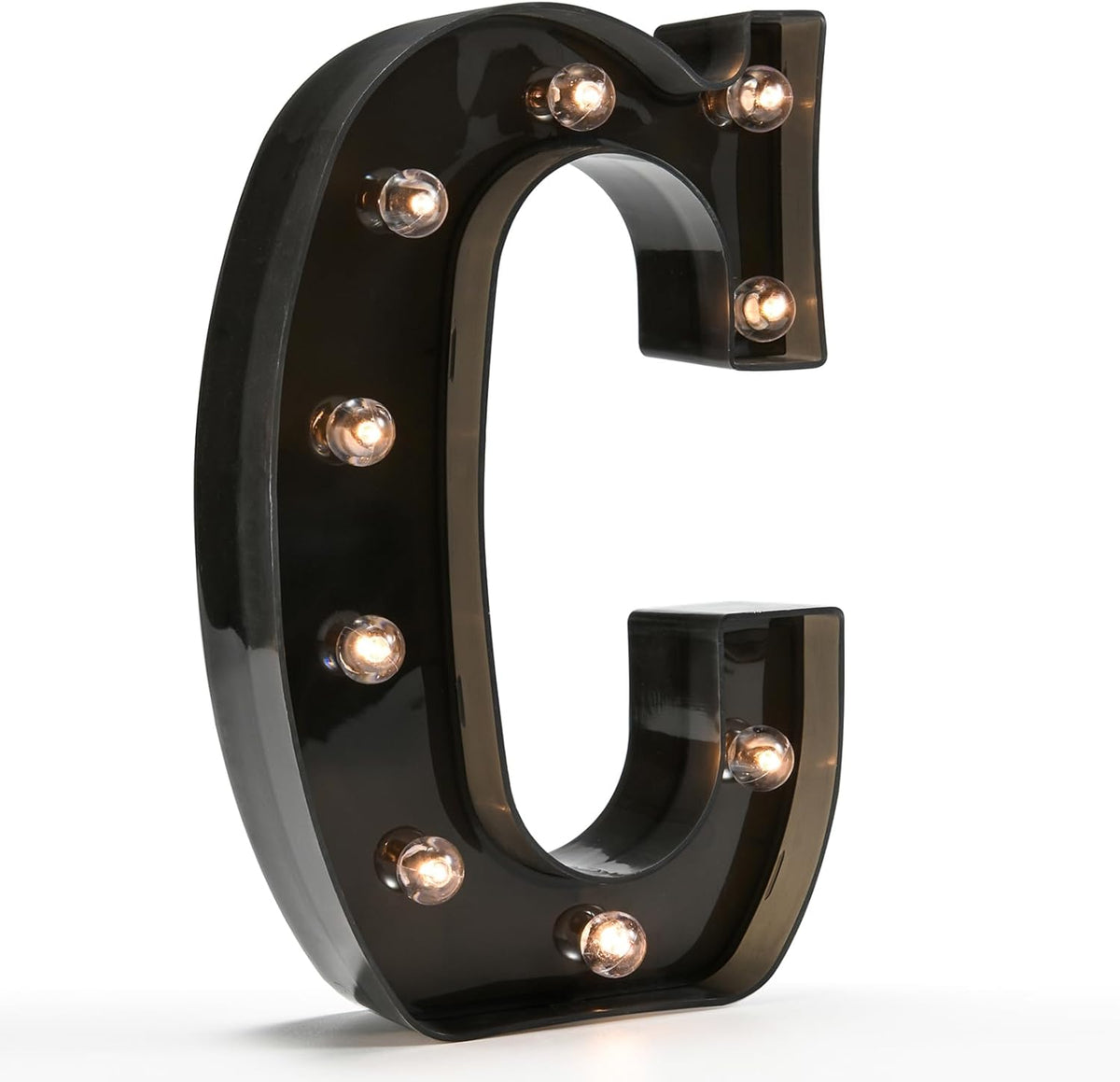 OYCBUZO Light Up Black Alphabet Marquee Letters Sign LED Marquee Number Lights Sign for Night Light
