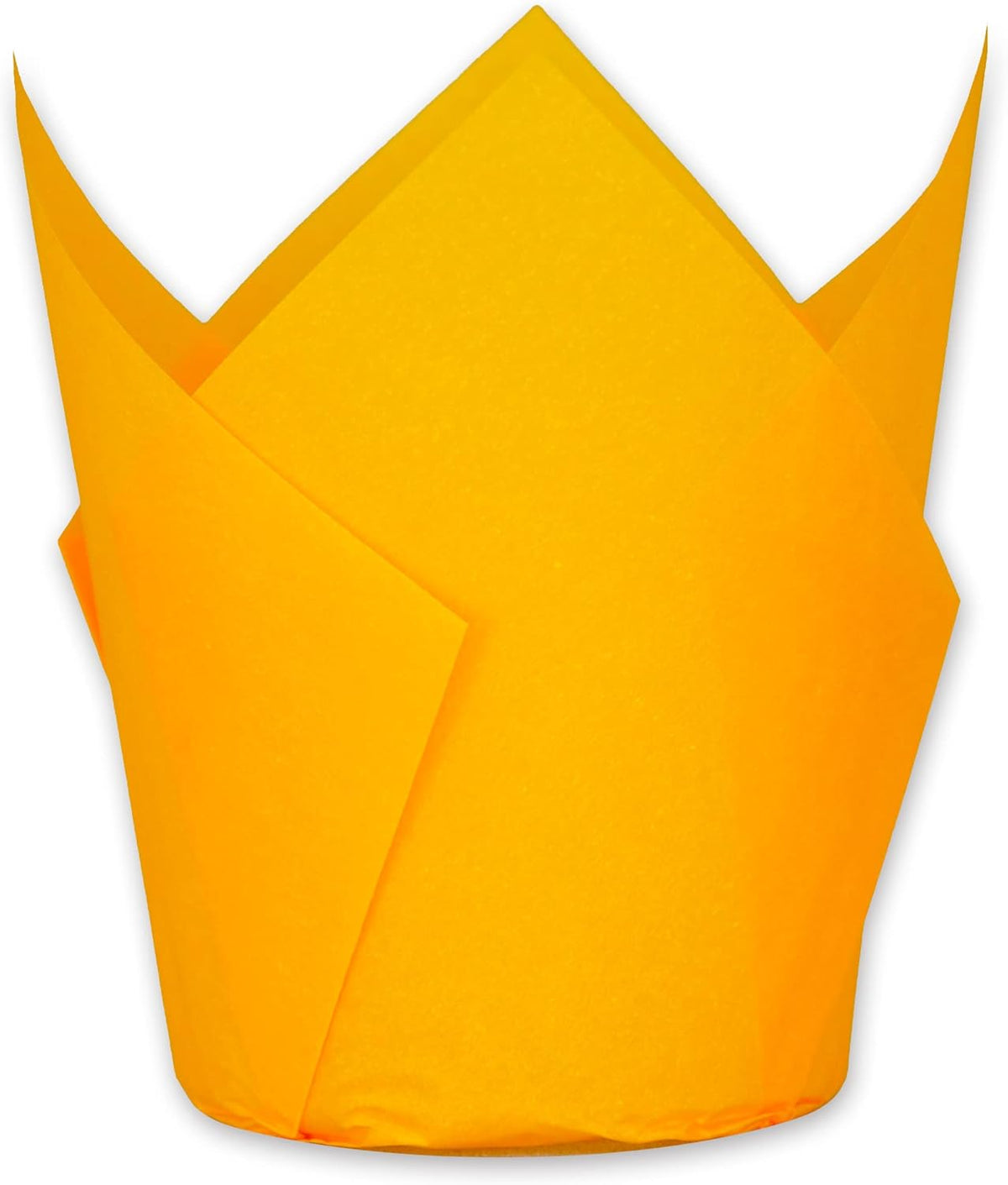 Orange color Large size Tulip Baking Cups 2-1/4"(Base diameter) x 4"(Wall height) Parchment paper