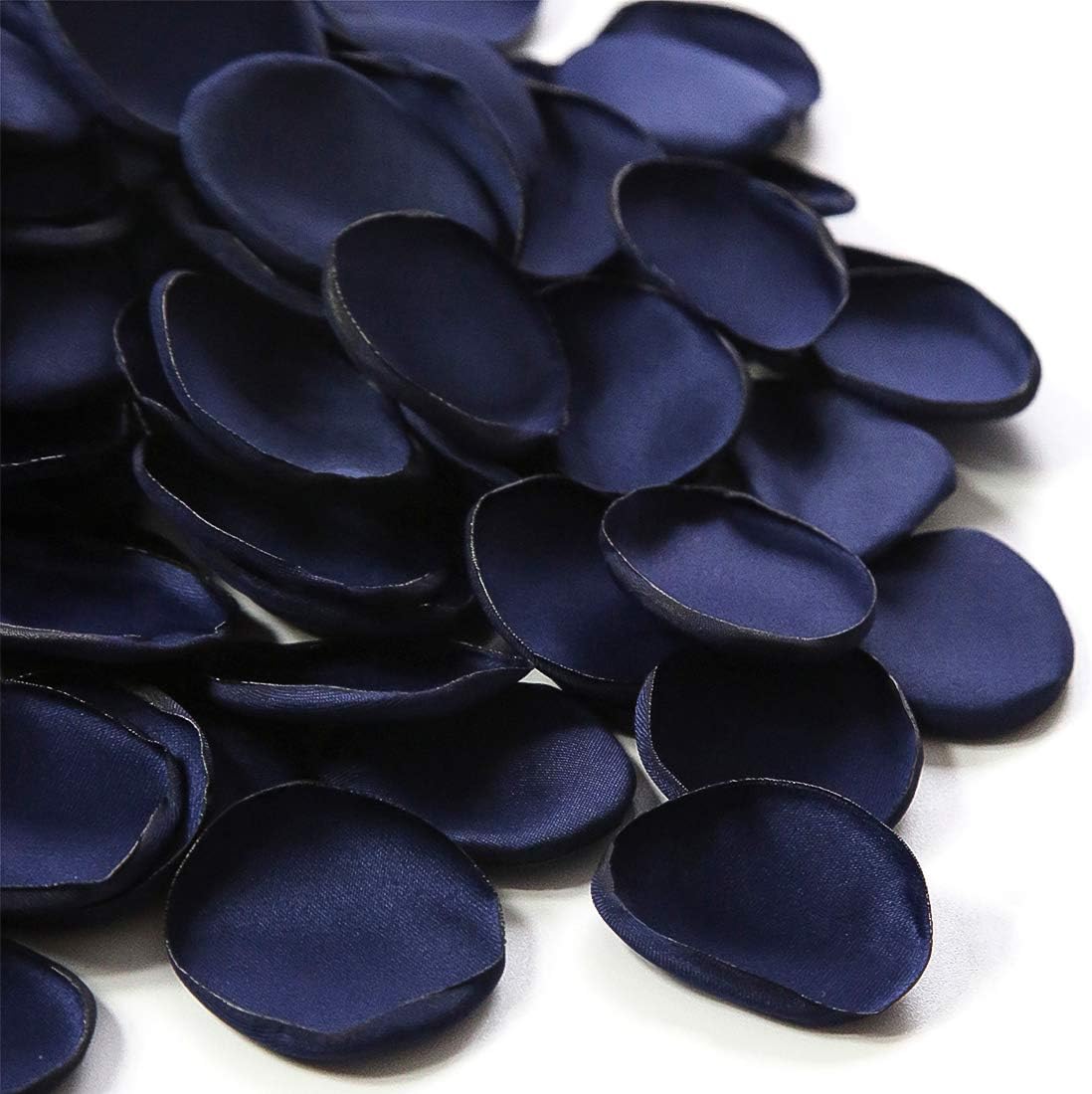 Floroom 300pcs Rose Petals Navy Blue Faux Silk Flower Petals for Wedding Flower Girl Basket Aisle