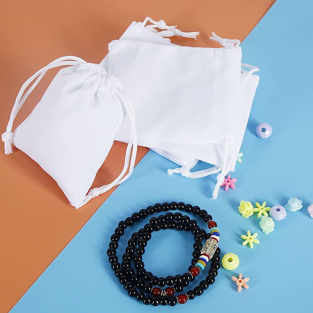 Shintop Velvet Bags, 10pcs 3x4inch Drawstring Gift Bags Jewelry Pouch for Wedding Favor Birthday