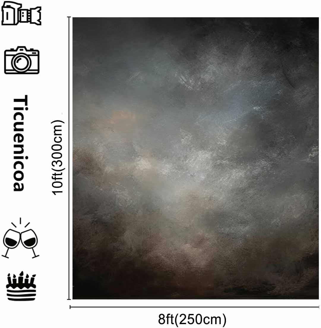 8x10ft Fabric Abstract Backdrop for Photography Vintage Portrait Old Master Background for Studio