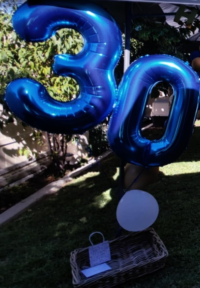 Night Blue 40 Inch 0 Number Balloons, 0 Decorations for 10 20 30 40 50 60 70 80 90 100 Birthday