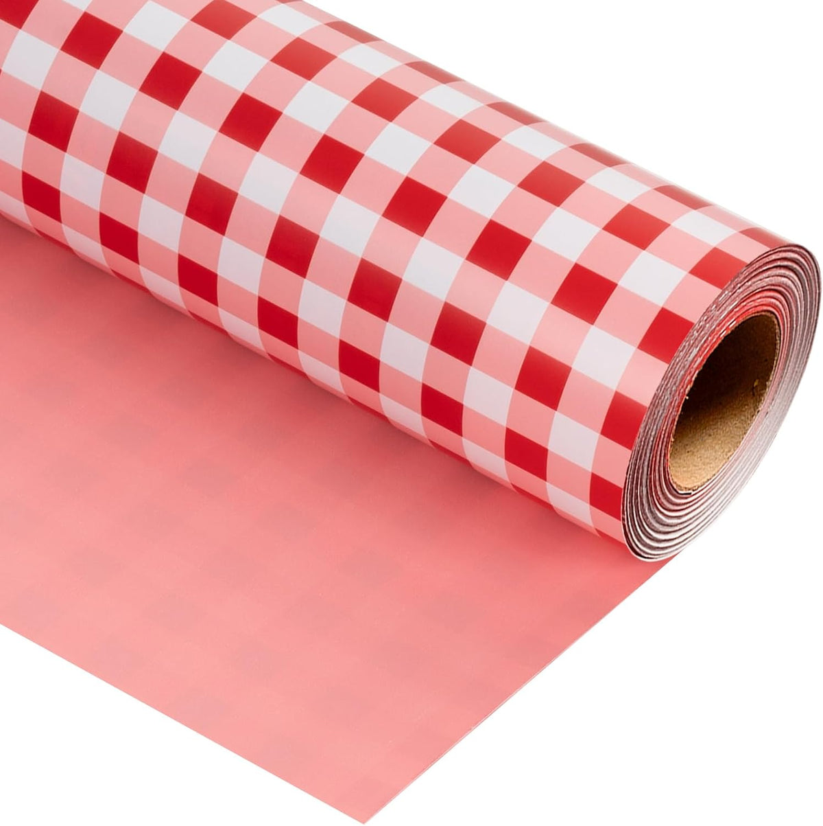 Burymento Red Checkerboard Wrapping Paper, Gift Wrap for Birthday, Valentines, Mothers day