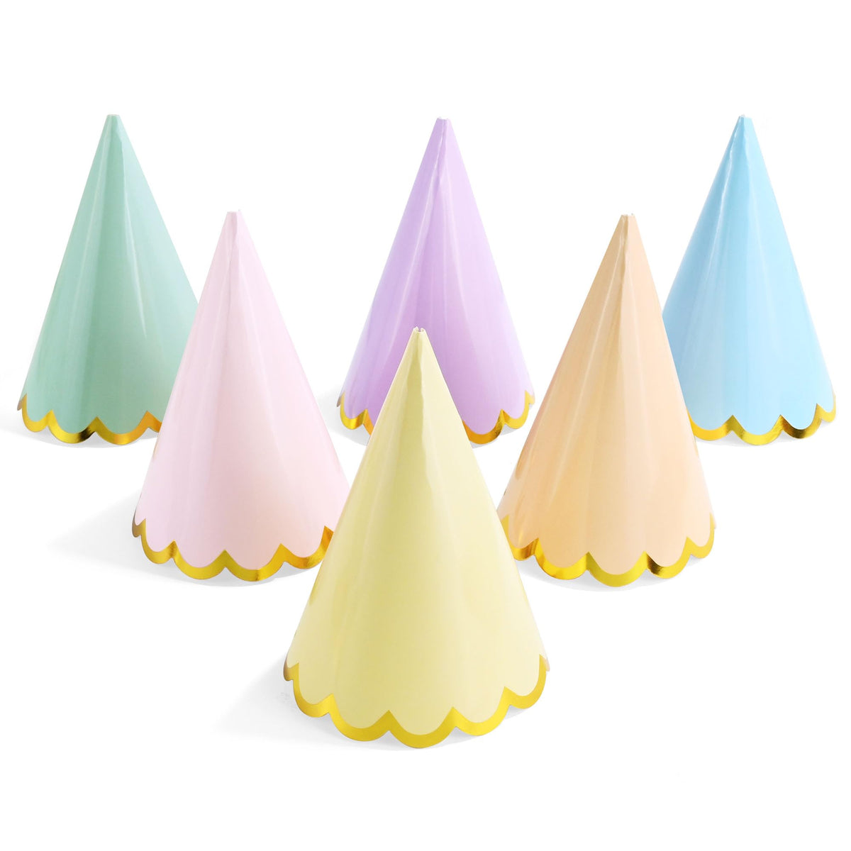 CANREVEL 24 PCS Pastel Party Hats for Adults and Kids