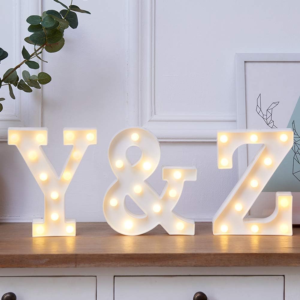 MUMUXI Marquee Light Up Letters | Large Light Up Numbers | Battery Powered and Bright with Every