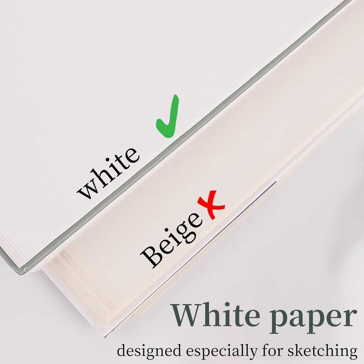 SuFly Sketch Book 9x12, Drawing Paper Pad-68lb/100gsm, Top Spiral Sketchbook Hardcover, 100 Sheets