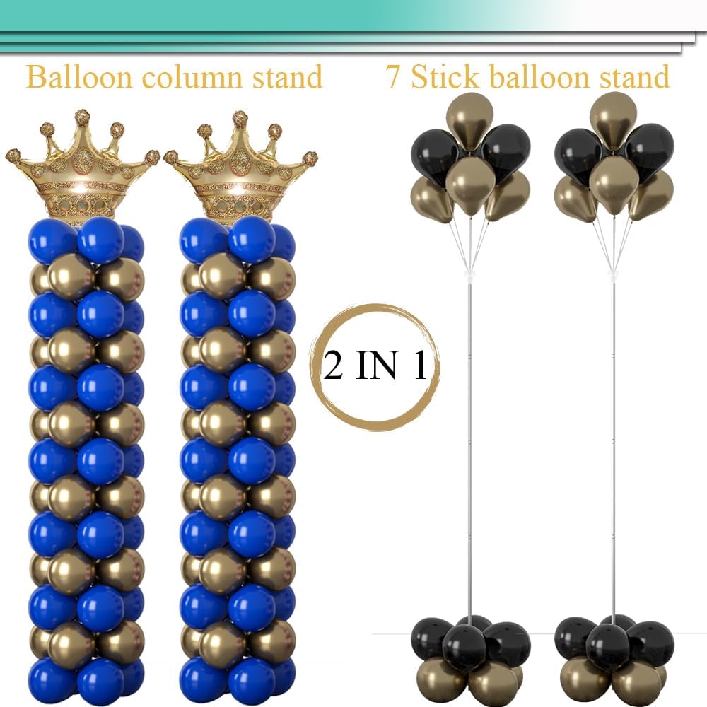 Balloon Column Stand Kit Set of 2, 2IN1 Balloons Holder Sets Ballon Arch stand for Floor, 9 Feet