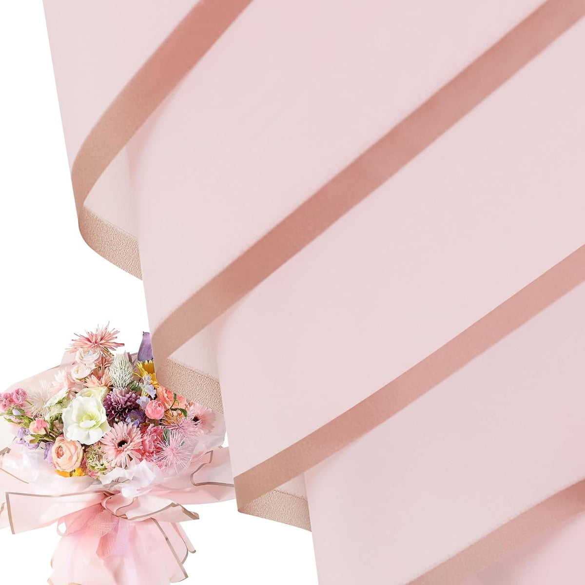 NESCCI 20 Sheet Flower Wrapping Paper - Waterproof Floral Bouquet Wrapping Paper, Florist Supplies