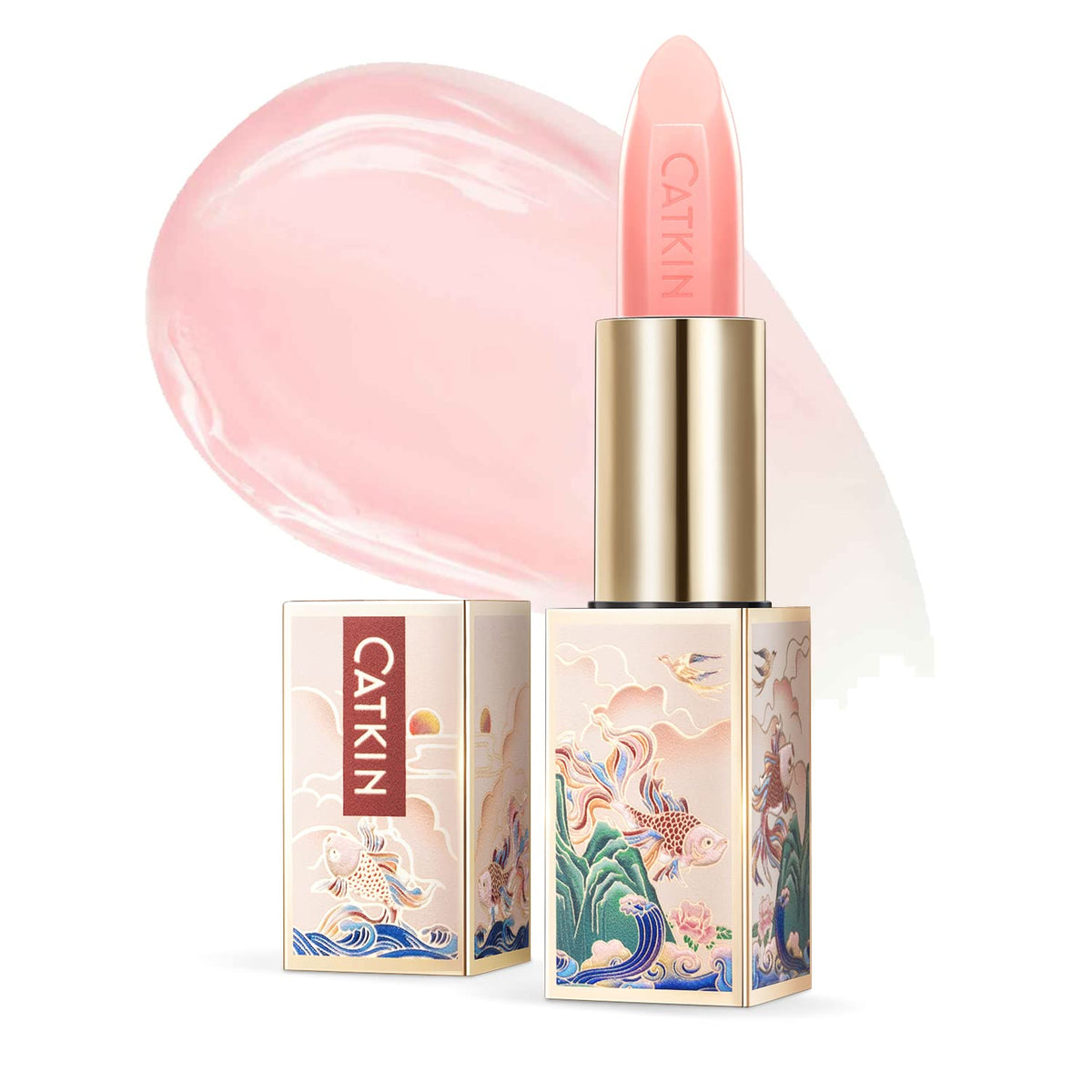 CATKIN Tinted Lip Balm Color Changing Lipstick Ultra Hydrating 100% Natural Lip Moistrurizer with