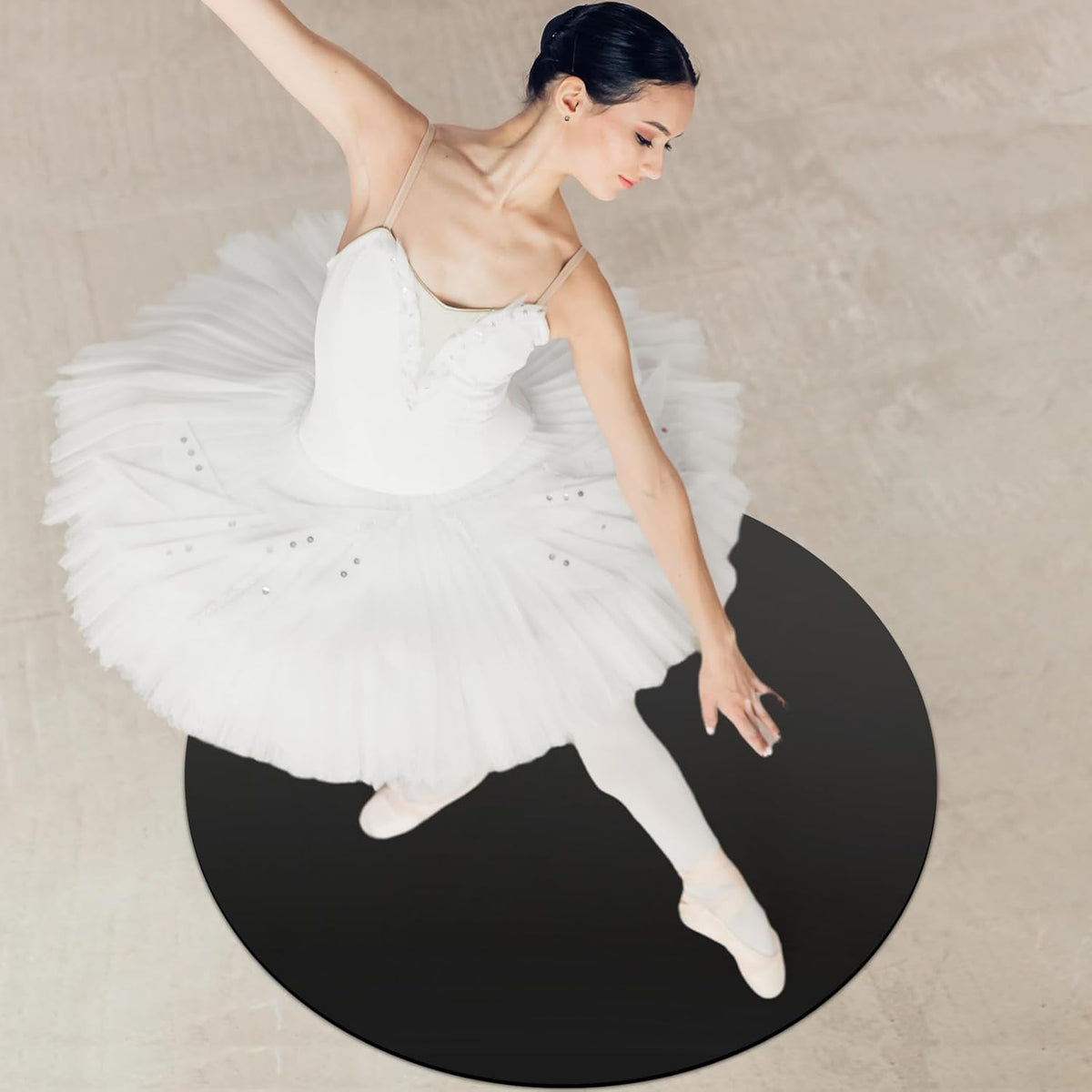 Portable Dance Floor Smooth Ballet Floor Vinyl Dance Mat for Home Stage Studios Kids Adults
