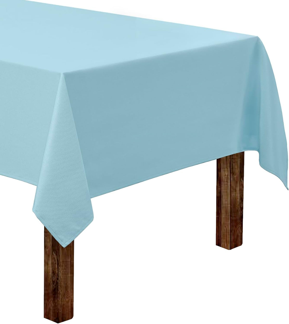 Gee Di Moda Rectangle Tablecloth - 60 x 102 Inch Baby Blue Table Cloth for 6 Foot Rectangle Table