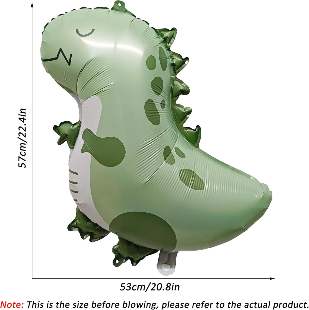 2PCS Matte Dinosaur Animal Balloons Cute inflatable dinosaur Foil Balloons for Dinosaur themed