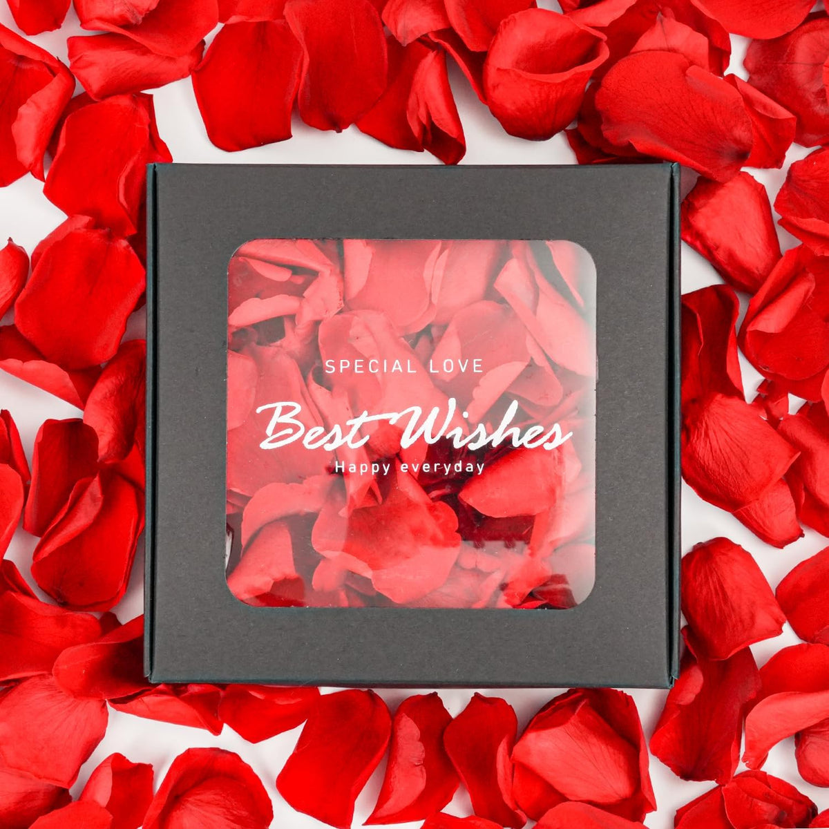 Rosaura Real Preserved Rose Petals 50g(1.75oz) for Wedding Decor, Romantic Nights - Includes Bonus