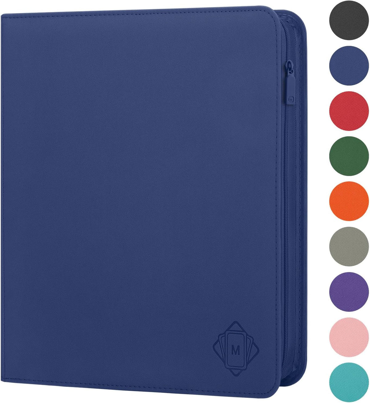 Premium Card Binder 12 Pocket for 720 Pockets Trading Card Binder, PU Zipper Card Collection Album