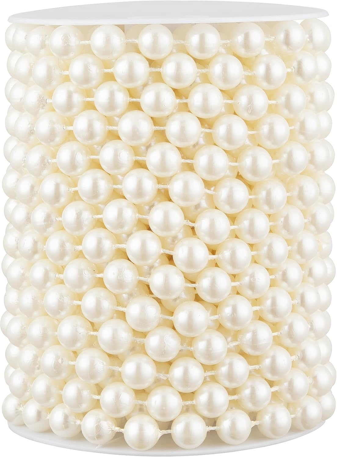 33 Feet Faux Pearl Beads Garland 10mm Craft String Pearls for Wedding Centerpiece Christmas Tree