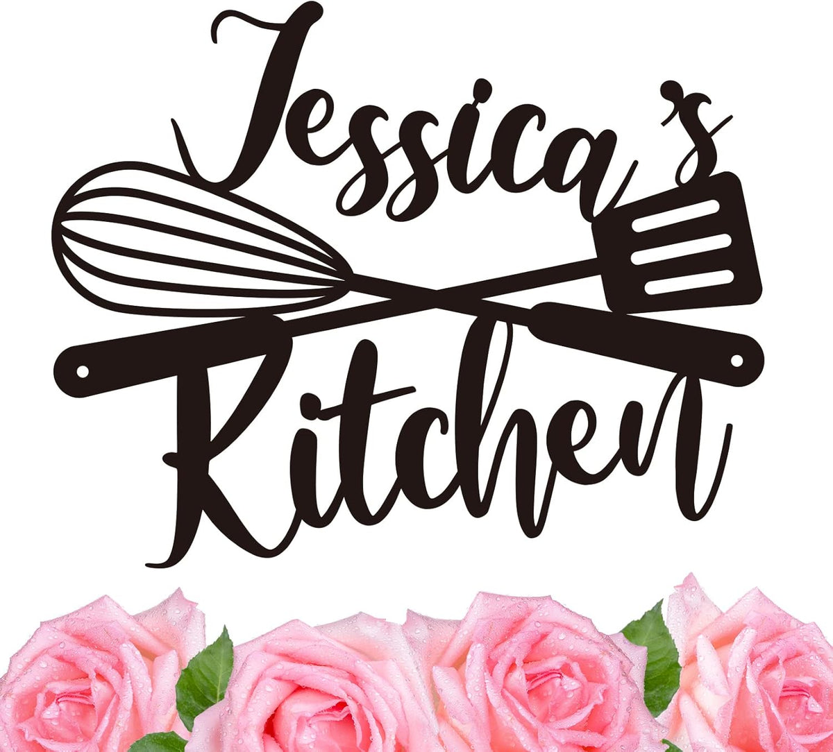 Custom Kitchen Name Sign, Personalized Metal Kitchen Sign, Housewarming Cooking lover Gifts, Mom's
