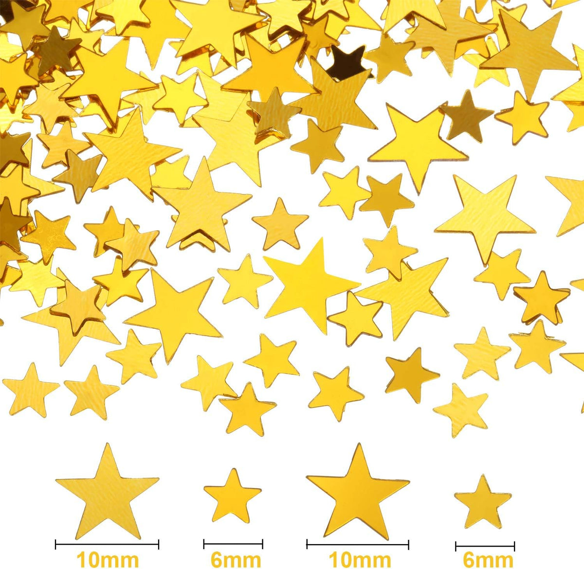 Hestya 60g Star Confetti Glitter Table Confetti Metallic Foil Stars for Party Wedding Festival