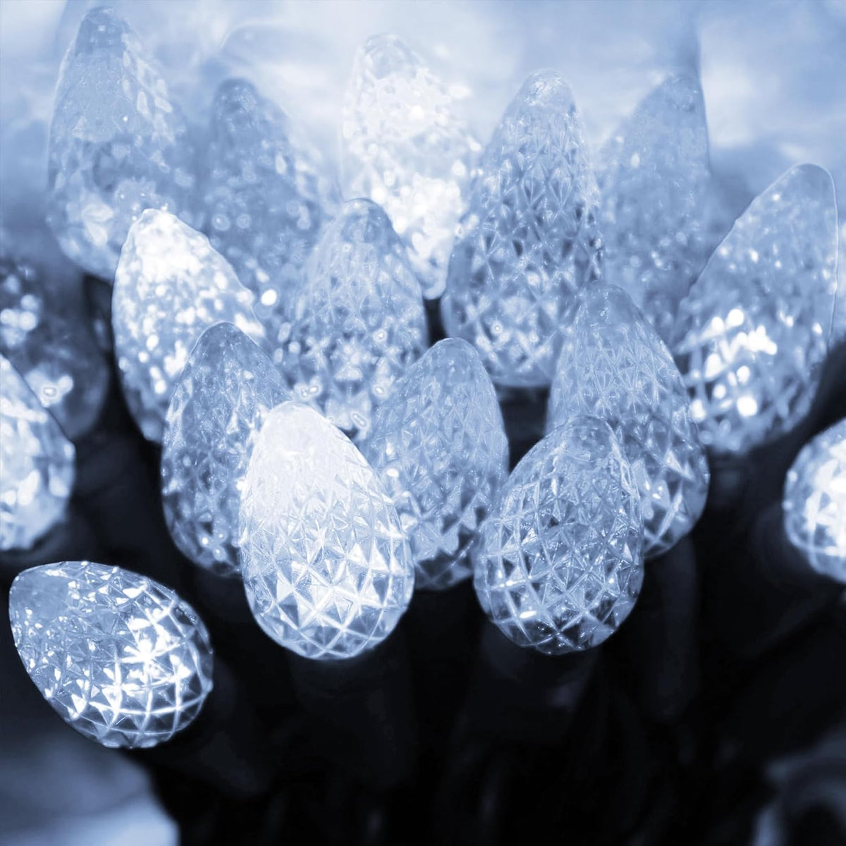Dazzle Bright C6 Christmas String Lights, 100 LED 33 FT Outdoor Christmas Lights Waterproof