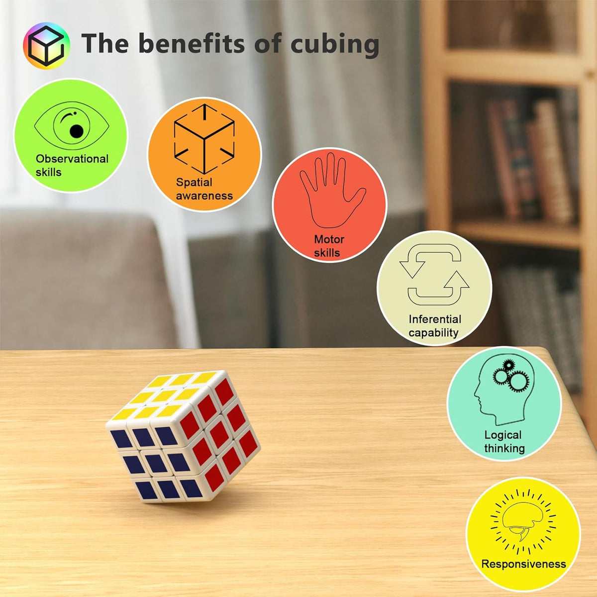 Vdealen 24 Pack Mini Cube Puzzle Party Favors for Kids, 1.18in 3x3 Magic Cube School Rewards &