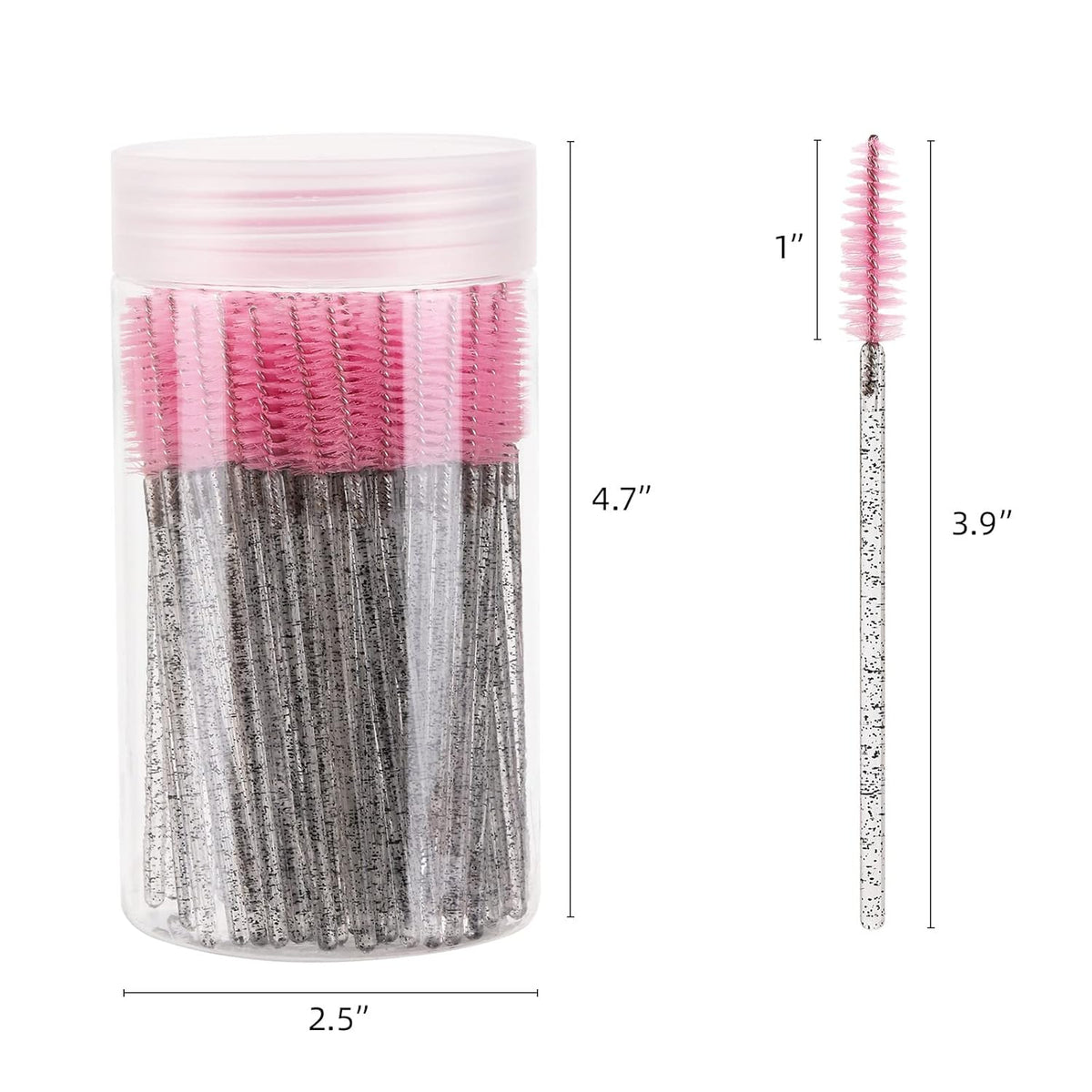 100 Pcs Disposable Eyelash Brush, Mascara Wands Makeup Brushes Applicators Kits for Eyelash