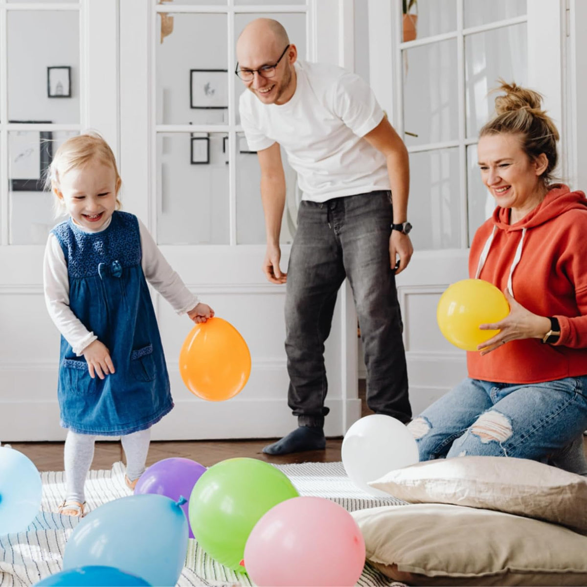 Assorted color Balloon 110pcs, color Latex Balloons 12 inch for Birthday Valentine’s Day
