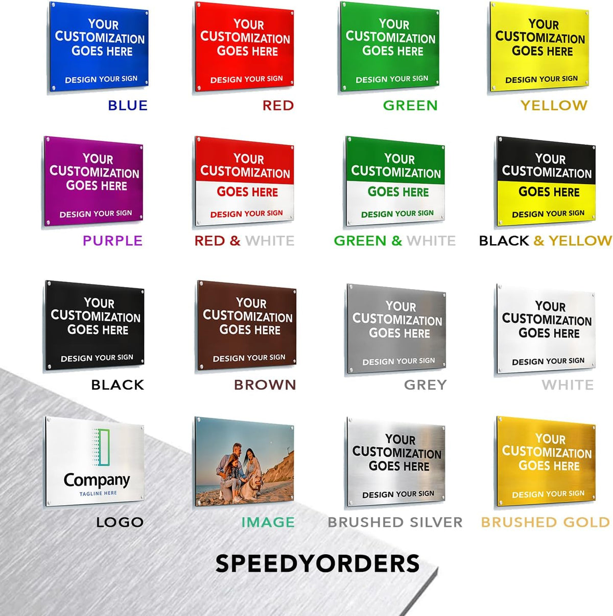 Custom Metal Signs, Personalized Aluminum, Customized Safety, Business Signs, Waterproof Outdoor