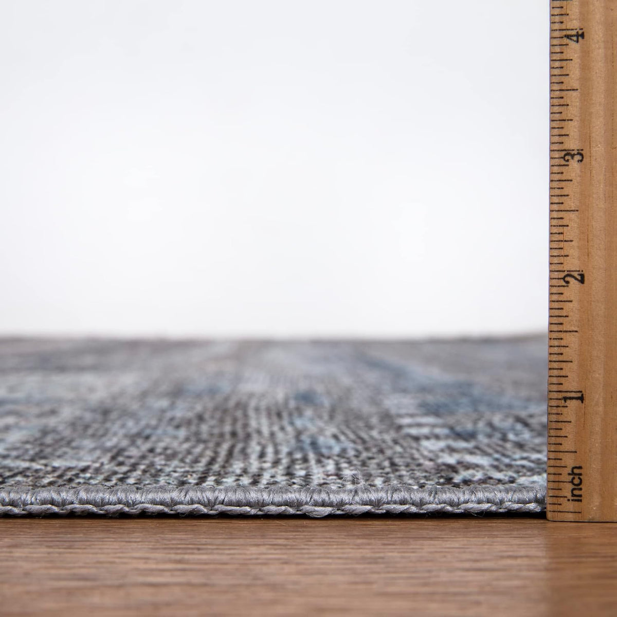 Bloom Rugs Washable Non-Slip 2' x 3' Rug - Gray/Blue/Blush Modern Abstract Area Rug for Living