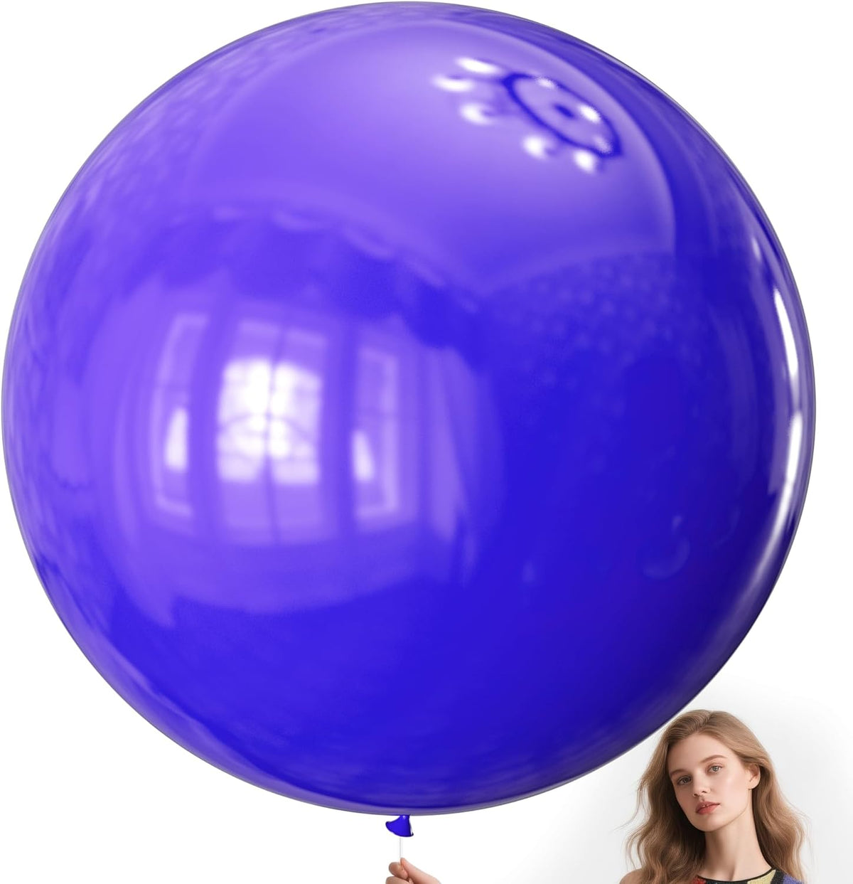KAWKALSH Purple Balloons 9pcs, 36 Inch Large Balloons for Garland or Arch as Party Wedding Baby