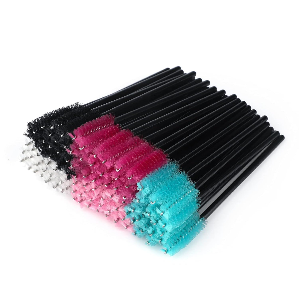 G2PLUS 100PCS Disposable Eyelash Brushes, Adjustable Mascara Wands Makeup Applicator, Lash Spoolies