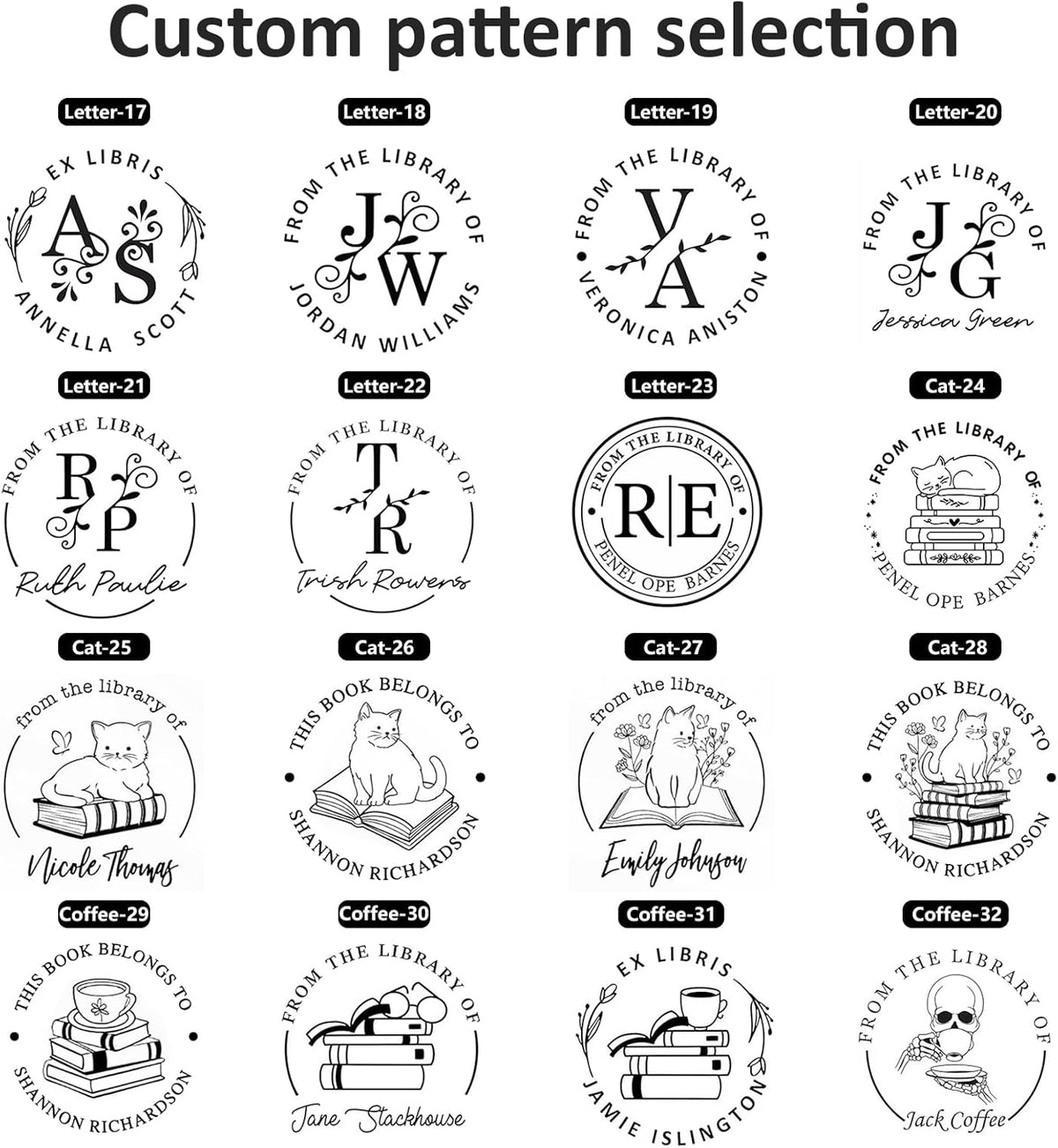 Personalized Book Stamp - Custom Book Embosser Library Gifts for Book Lovers, Readers, Teachers