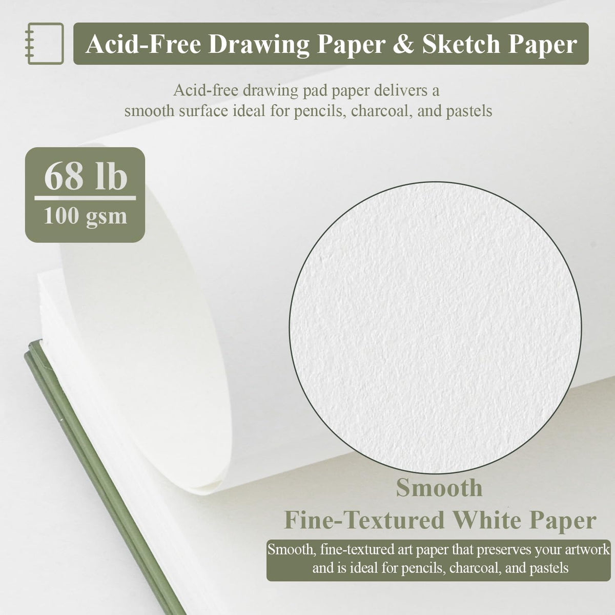 SuFly Small Sketch Book 5.5"x8.5", 2-Pack Mini Sketchbook, Spiral Bound Sketchbook Hardcover with