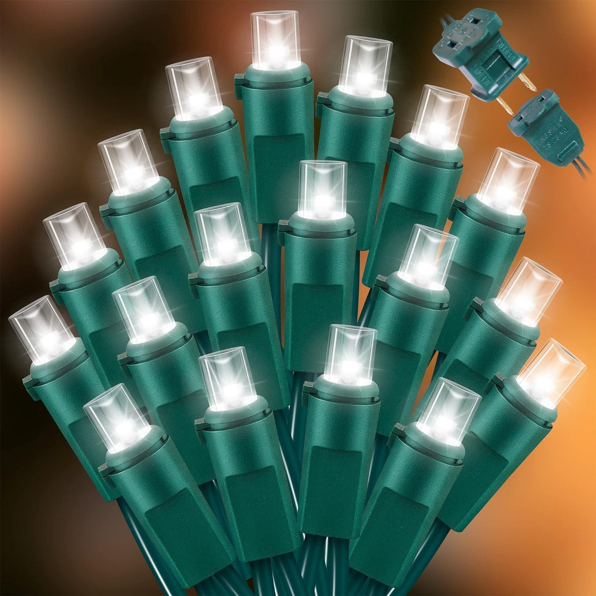 60 Count Cool White -String Lights - LED Christmas Lights, Mini led Lights for Indoor Outdoor Home