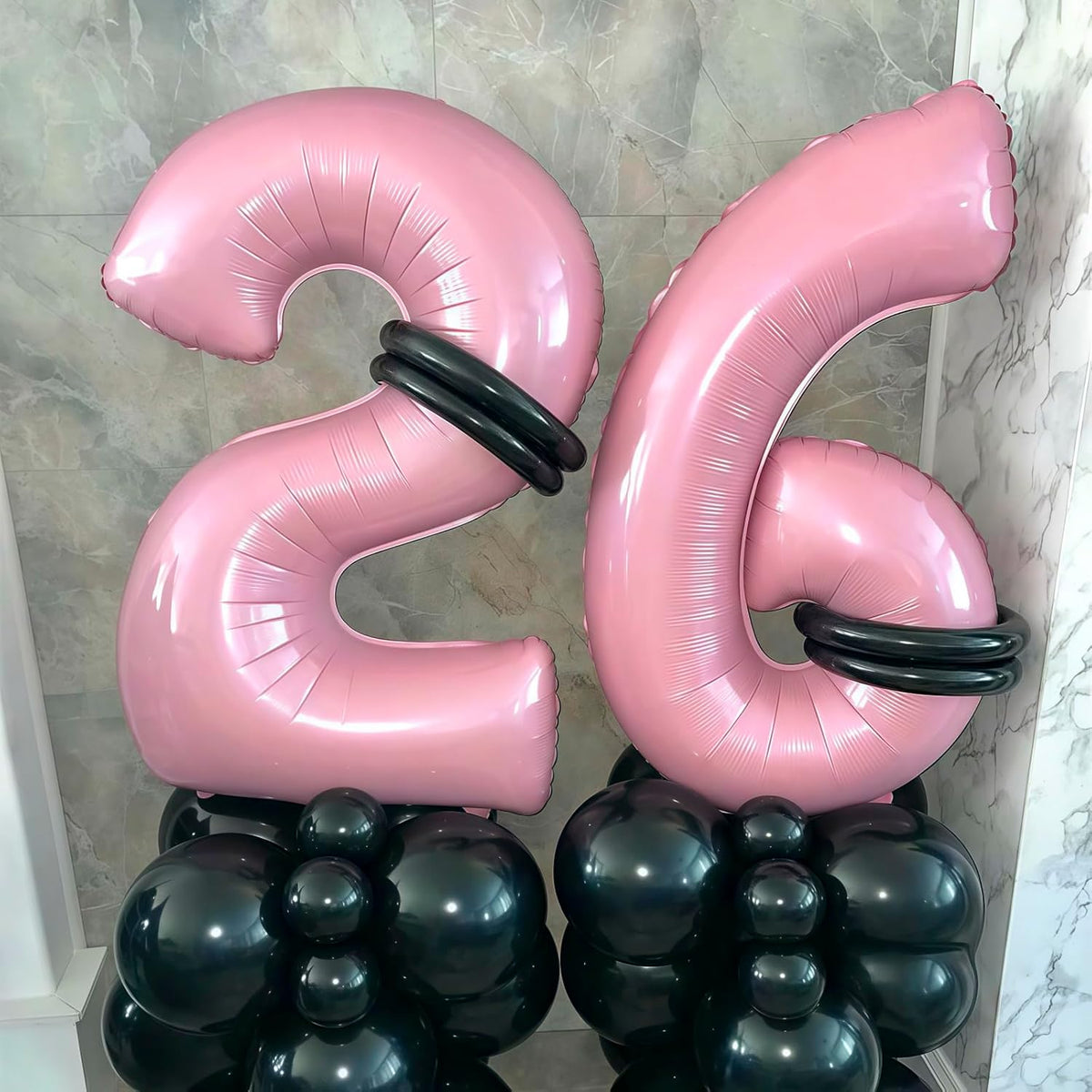 Pastel Pink 8 Balloon, Light Pink 8 Balloons Number,40 Inch Helium Foil Mylar Number 8 Balloon for