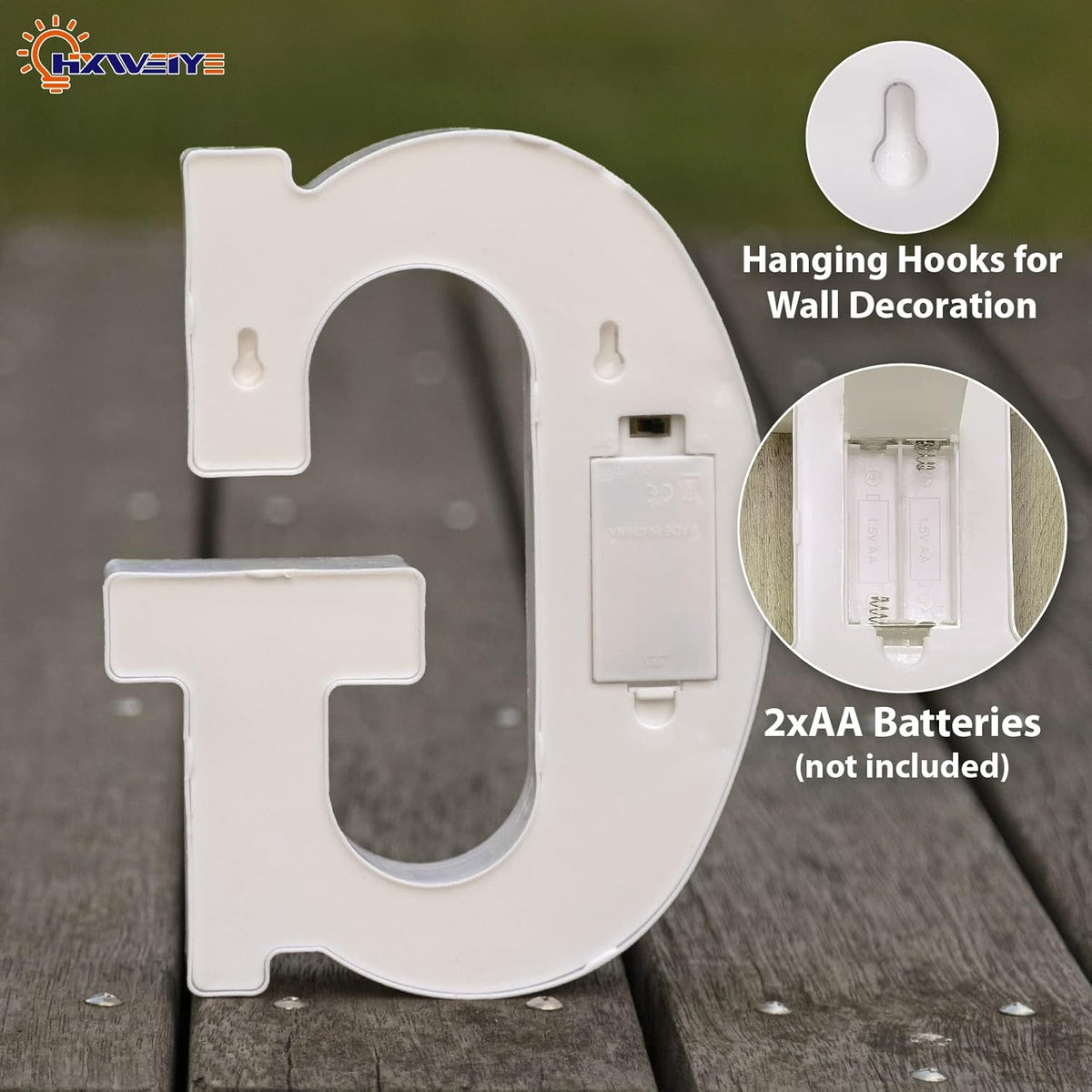 HXWEIYE Light Up Letters LED Marquee Sign 26 Alphabet and 10 Number Big Lights for Party Birthday