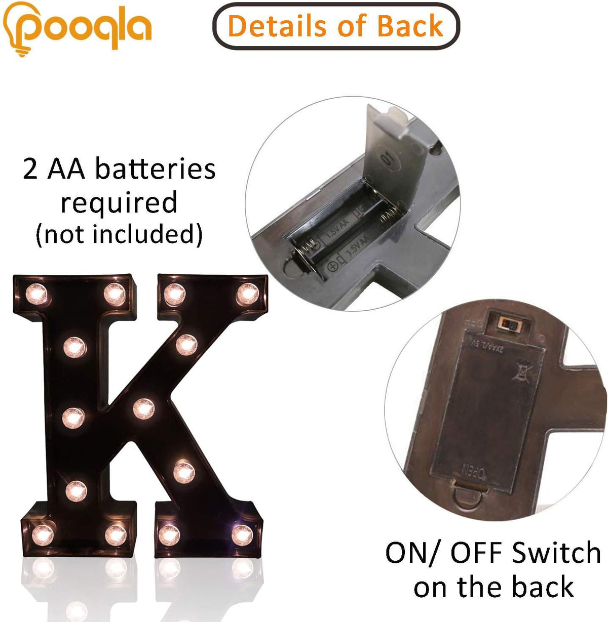 Decorative LED Illuminated Letter Marquee Sign - Alphabet Marquee Letters with Lights For Wedding