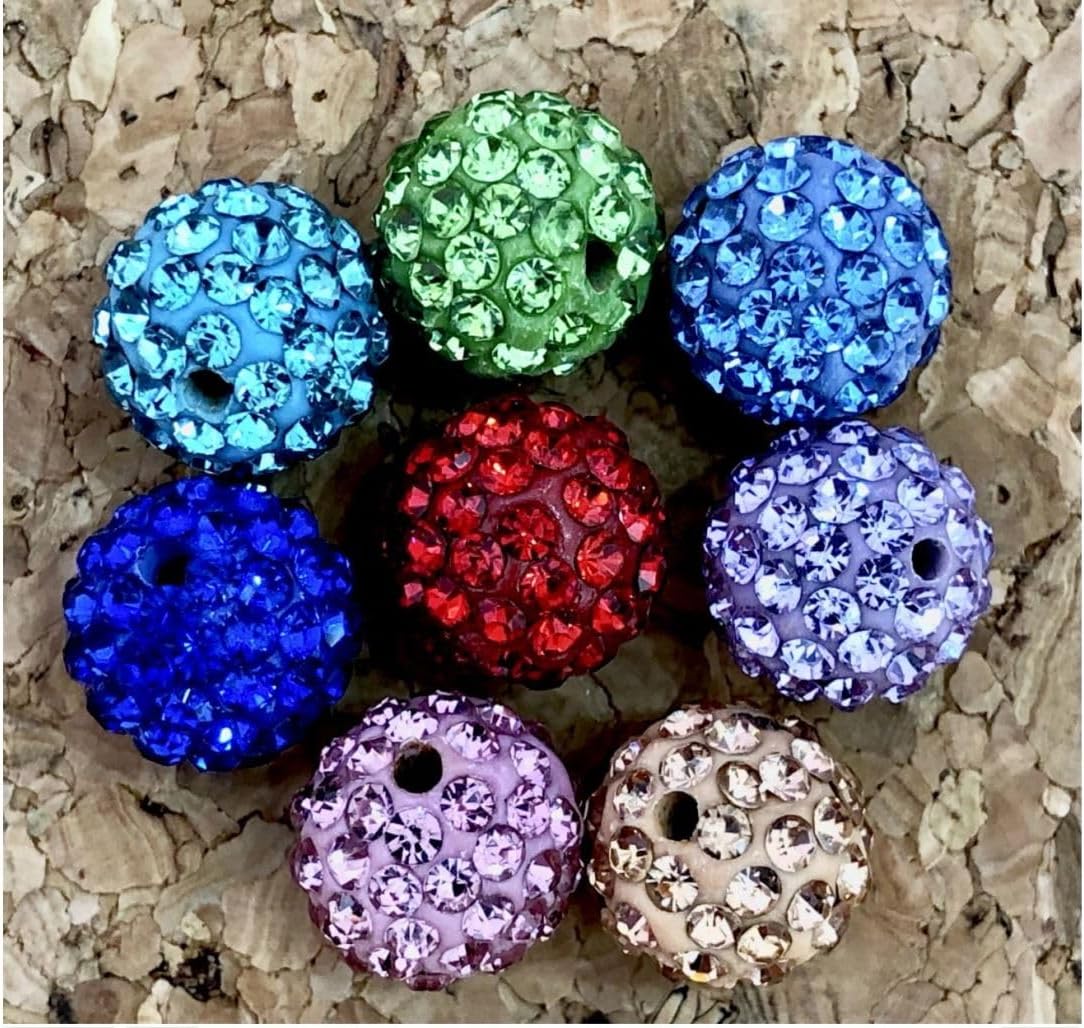 100pcs Adabele Grade A Suncatcher Crystal Rhinestone Pave Loose Beads 10mm Light Siam Red Polymer