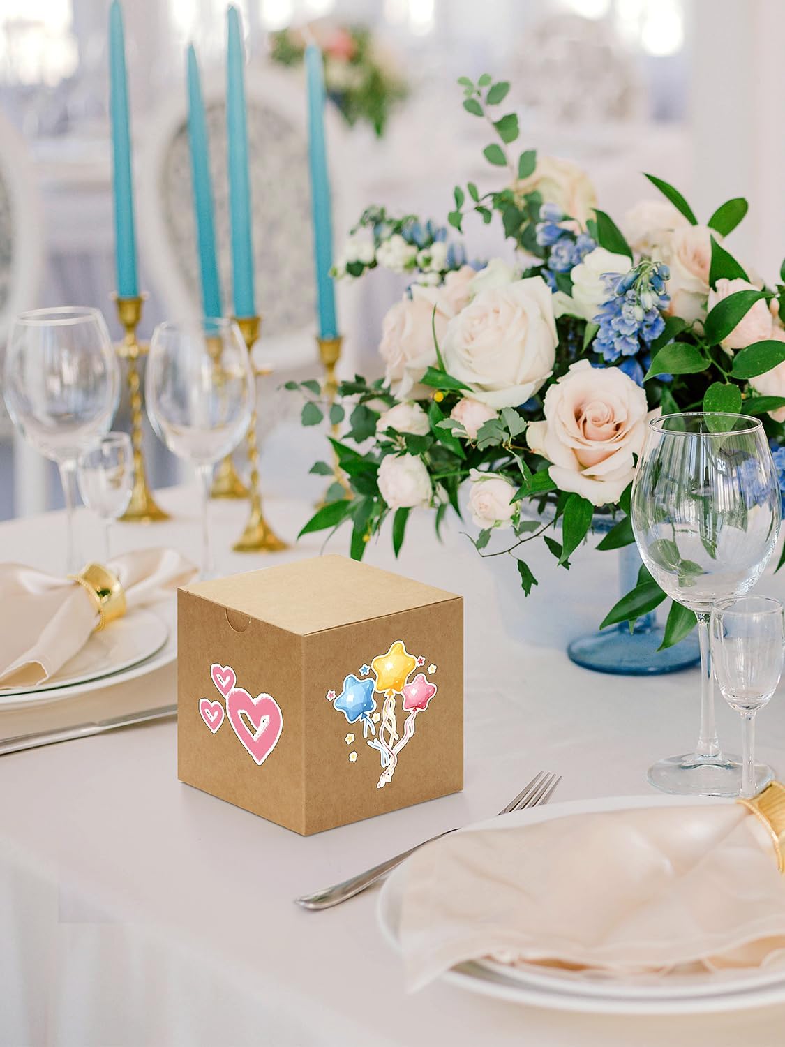 Eupako Gift Boxes 4x4x4 25 Pack Brown Kraft Paper Box with Lids Party Favor Boxes for Bridesmaids