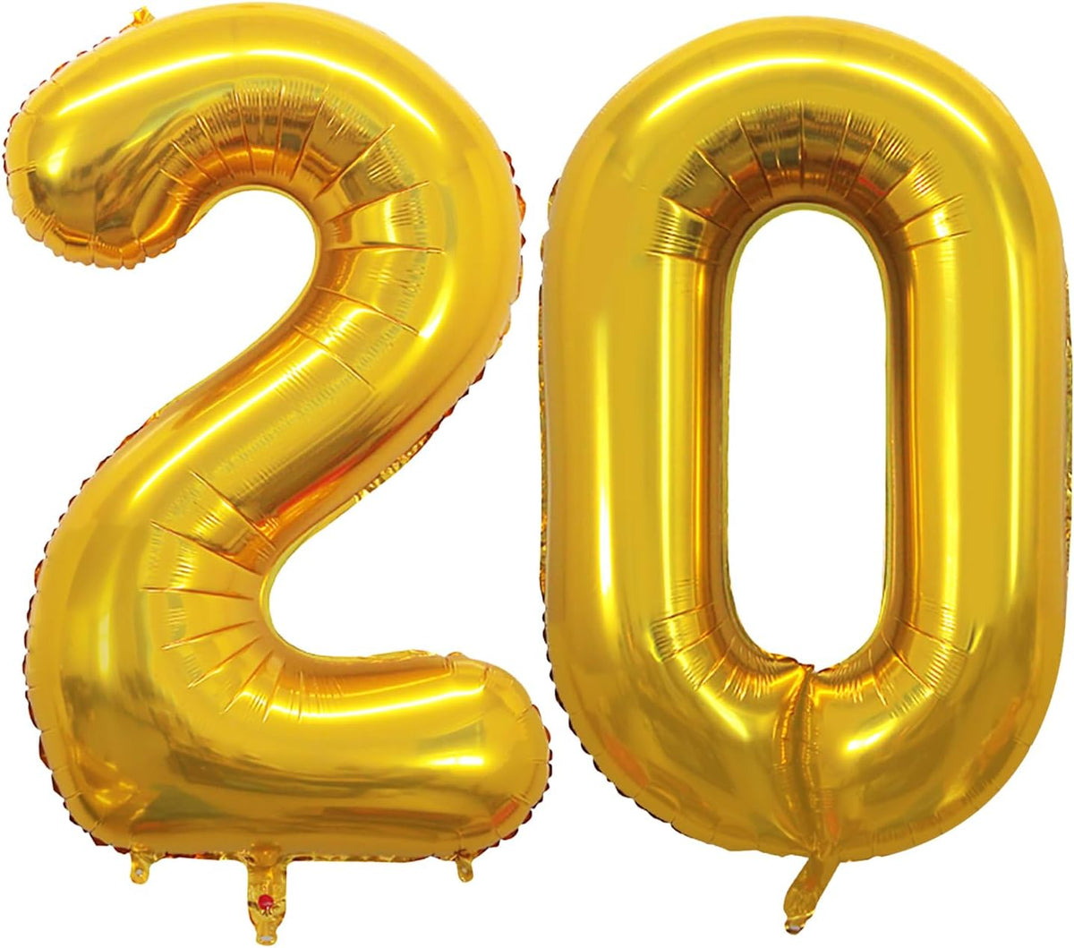GOER Number 20 Balloons for 20th Birthday Party Decorations,42 Inch Jumbo Foil Helium Balloons for