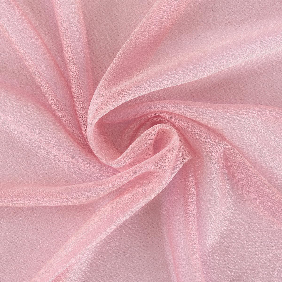 Dusty Rose Elegant Arch Draping Fabric Outdoor 1 Panel 29" × 20Ft Sheer Chiffon Curtain Drapes for