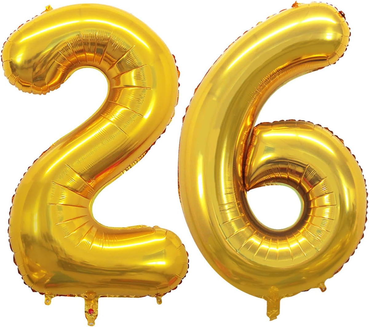 GOER Number 26 Balloons for 26th Birthday Party Decorations,42 Inch Jumbo Foil Helium 62 Balloons